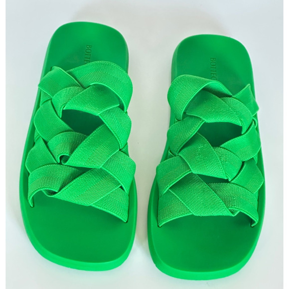 Bottega Veneta Intrecciato Starfish Green Sandals 9 US (42) 651402 NWT $850 main image 6